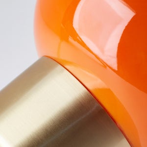 Lampe Arancia e14 hauteur 19,4cm verre orange BRILLIANT