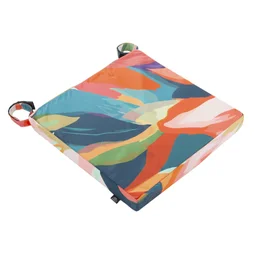 Galette de chaise deperlant imprime 38x38cm artist