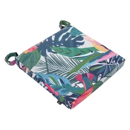Galette de chaise deperlant imprime 38x38cm eden
