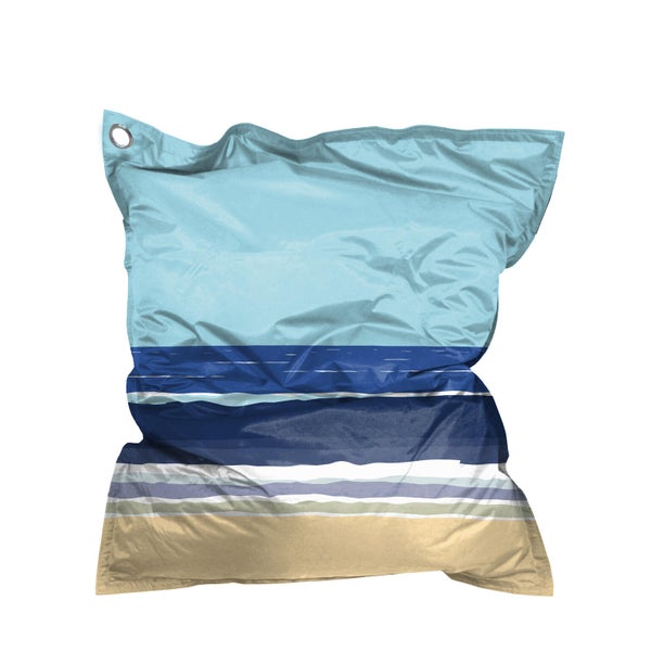 Coussin maxi big bag impermeable 110x130cm ocean