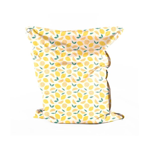 Coussin maxi big bag impermeable 140x180cm limonade