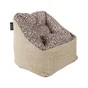 Fauteuil marco deperlant polyester imprime paille 70xh80 leopard cœur