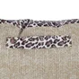 Fauteuil marco deperlant polyester imprime paille 70xh80 leopard cœur