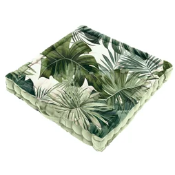Coussin de sol coton imprime 60x60x12cm boro