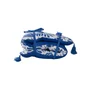 Futon de banc coton imprime 30x120xh3cm primavera