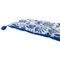 Futon de banc coton imprime 30x120xh3cm primavera