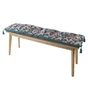Futon de banc coton imprime 30x120xh3cm aukali