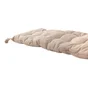 Futon de banc coton uni 30x120xh3cm taupe