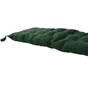 Futon de banc coton uni 30x120xh3cm vert foret