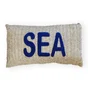 Coussin paille imprime 30x50cm sea