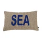 Coussin paille imprime 30x50cm sea