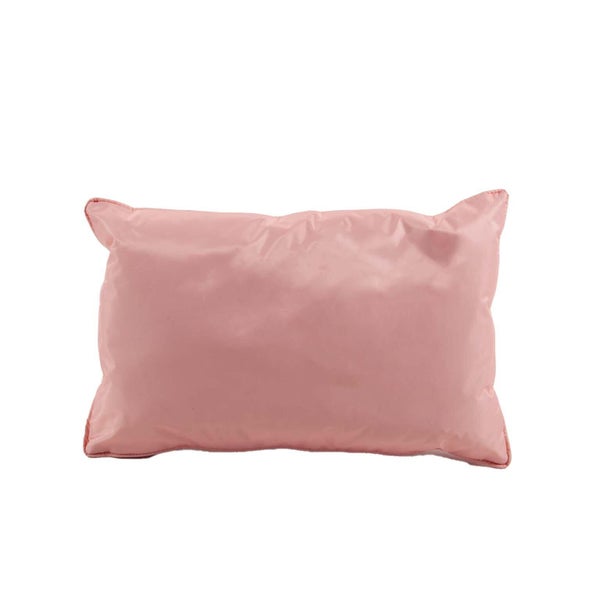 Coussin deperlant 30x50cm uni rose