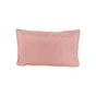 Coussin deperlant 30x50cm uni rose