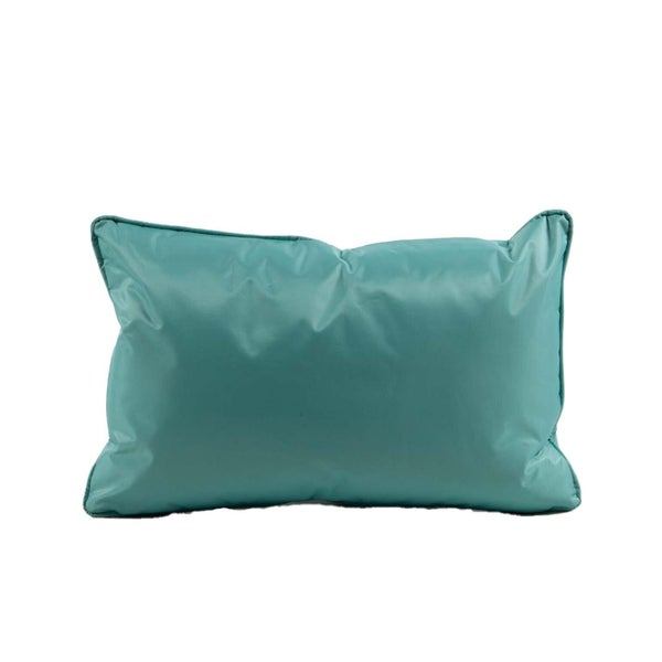 Coussin deperlant 30x50cm uni bleu aqua