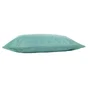 Coussin deperlant 30x50cm uni bleu aqua