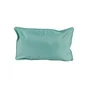 Coussin deperlant 30x50cm uni bleu aqua