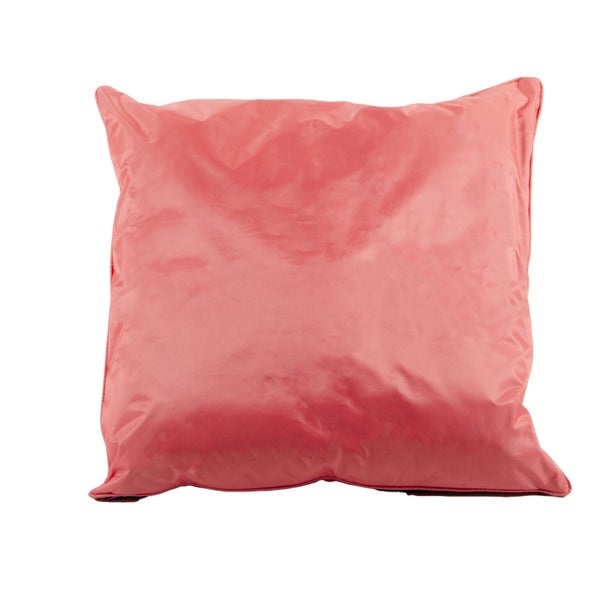 Coussin deperlant 60x60cm uni corail