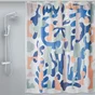 Rideau de douche 180 x 200 cm terracotta Solea MSV