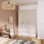 Porte battante SPACEO Evo'M Vienne lin H.204,5 X L.40 cm