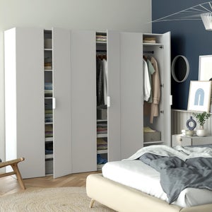 Porte battante SPACEO Evo'M Vienne lin H.204,5 X L.40 cm