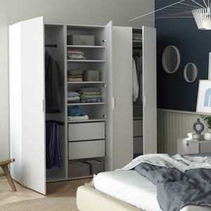 Porte battante SPACEO Evo'M Vienne lin H.204,5 X L.40 cm