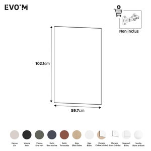 Porte battante SPACEO Evo'M Vienne lin H.102,1 X L.60 cm