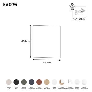 Porte battante SPACEO Evo'M Vienne lin H.63,7 X L.60 cm