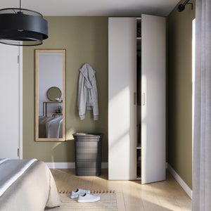 Porte battante SPACEO Evo'M Vienne lin H.230,1 X L.40 cm