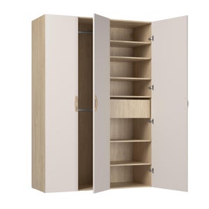 Porte battante SPACEO Evo'M Vienne lin H.204,5 X L.60 cm