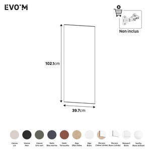 Porte battante SPACEO Evo'M Vienne lin H.102,1 X L.40 cm