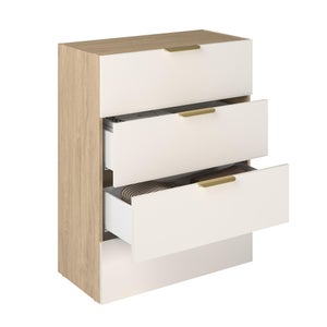 Façade extérieure SPACEO Evo'M Vienne lin H.25,3 pour tiroir H.15 X L.80 cm