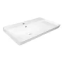 Plan vasque simple Easy céramique blanc brillant l.71.2 x P.42.4 cm