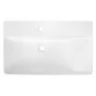 Plan vasque simple Easy céramique blanc brillant l.71.2 x P.42.4 cm