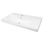 Plan vasque simple Easy céramique blanc brillant l.71.2 x P.42.4 cm