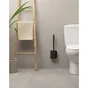 Pot avec brosse WC intégrée noir adhésif Silicone TATAY