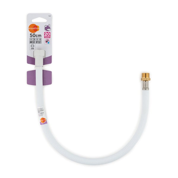 Flexible blanc 50cm dn 8 mf 3/8 (12/17)