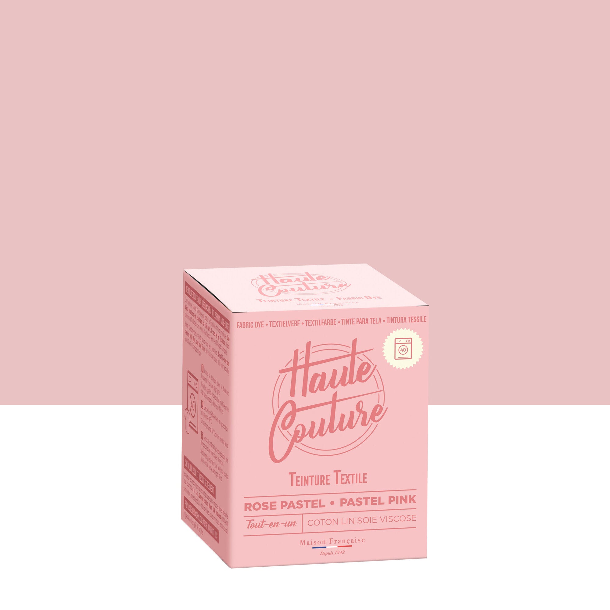Teinture textile HAUTE COUTURE rose pastel 350g