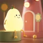 Veilleuse Lila LED, PVC, rechargeable, H.13cm