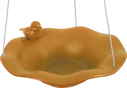 Abreuvoir/bain oiseau du jardin céramique 264x260x480mm miel
