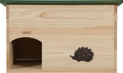 Maison bois hérisson vert 490x365x290mm