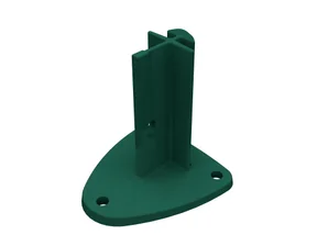 Platine pour poteau Naterial Vert - 6005