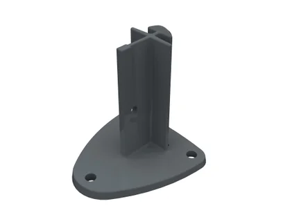 Platine pour poteau Naterial Gris - 7016