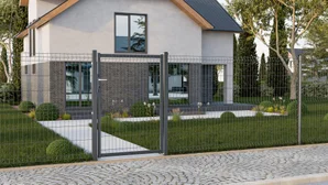 Platine pour poteau Naterial Gris - 7016