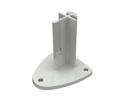 Platine pour poteau Naterial gris clair - 7035
