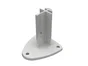 Platine pour poteau Naterial gris clair - 7035