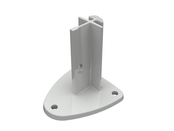 Platine pour poteau Naterial gris clair - 7035