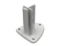 Platine pour poteau Naterial gris clair - 7035