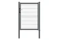 Portillon grillagé NATERIAL Gris - 7016 à sceller, l.100 x H.150 cm
