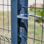 Portillon grillagé NATERIAL Gris - 7016 à sceller, l.100 x H.150 cm