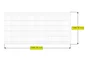 Grillage rigide Naterial vert - 6005, H.1.23 x L.2.5 m, maille 55x200 mm